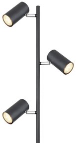 Globo 57910SB - Lampada con piedistallo ROBBY 3xGU10/5W/230V nero