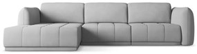 Divano angolare grigio chiaro (con penisola a sinistra) Hoku – Makamii