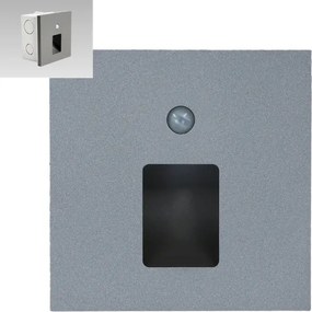Emithor 70422 - Lampada LED per scale con sensore VIX LED/1W/230V 4000K grigio