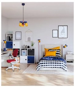 Lampada per bambini blu con paralume in metallo ø 30 cm Mouse II – GTV