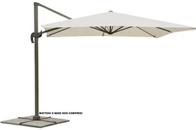 Ombrellone a braccio Deluxe 3x4 mt – Struttura in alluminio, ecrù