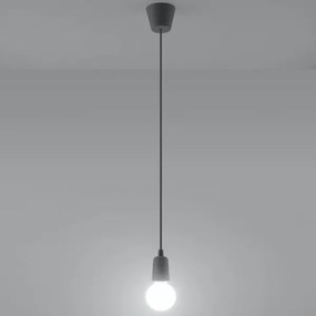 Lampadario su catena DIEGO 1xE27/60W/230V grigio