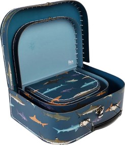 Valigie per bambini in set di 3 pezzi Sharks - Rex London