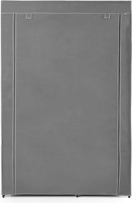 Armadio in tessuto grigio 105x161 cm - Rayen