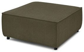 Pouf in velluto a coste verde chiaro Nihad modular - Bobochic Paris