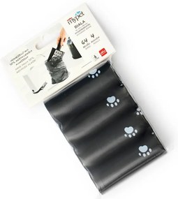 Sacchetti neri per gatti in set da 4 11x18 cm Biala - Rotho