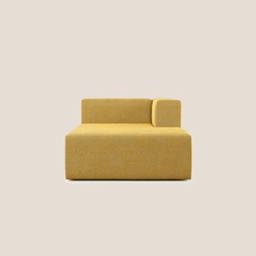 Nettuno modulo chaise longue in morbido tessuto bouclè T07