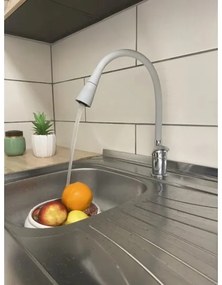 RAV Slezák SA006.0/13S - Miscelatore per lavello SAZAVA 35,6 cm grigio/cromo lucido