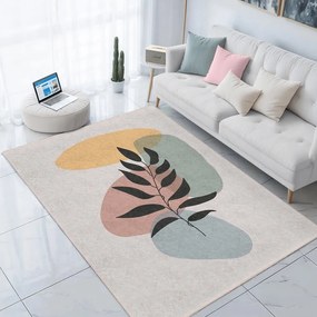 Passatoia color crema lavabile 80x200 cm Illustrated Autumn – Mila Home