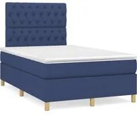 Letto a Molle con Materasso e LED Blu 120x190 cm in Tessutocod mxl 91858