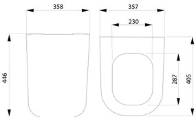 Bruckner - Sedile del water SoftClose WALTER SLIM bianco