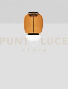 Faro lampada da soffitto g ambra scura bianco nero opaco 2 l3202 le...