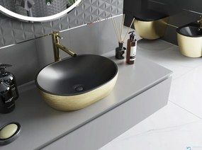 Lavabo da appoggio MEXEN GU1798 in ceramica, in più finiture tra cui nero opaco e oro