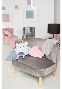 Divano per bambini in velluto grigio chiaro 70 cm Lil Sofa - Roba