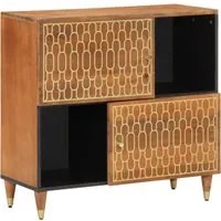 Credenza 80x33x75 cm in Legno Massello di Mango 358311