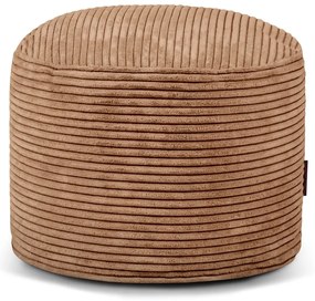 Puof a sacco marrone con rivestimento in velluto a coste Mini – SLOWDOWN