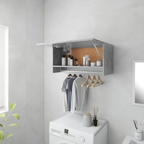 Armadio Grigio Cemento 70x32,5x35 Cm İn Legno Multistrato /