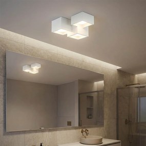 Applique da Soffitto in Gesso Pitturabile 3xGX53