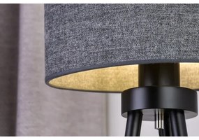 Duolla - Lampada da tavolo OVAL 1xE27/15W/230V diametro 30 cm grigio