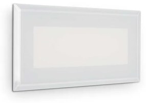 Faretto Moderno Indio Alluminio Bianco Led 8W 3000K Luce Calda