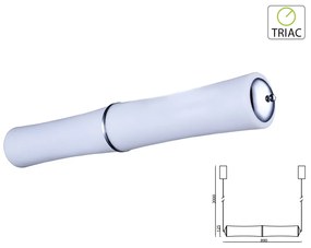 Lampada Led A Sospensione Moderno Forma 2 Canne Bambu Lunga 890mm 32W 3000K Dimmerabile Triac Dimmer SKU-3978