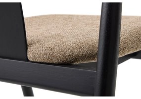 Sedia da pranzo nera e beige Relate - Unique Furniture