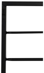 Portabottiglie in metallo nero da parete 42x120x6 cm Macaben - Light &amp; Living