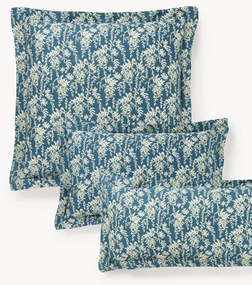 Federa in raso di cotone con stampa floreale Leticia