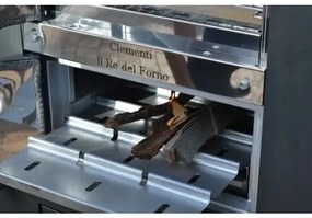 Forno A Legna A Cottura Indiretta Da Esterno 45x80 Smart In Acciaio Clementi