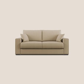 Dream Divano letto moderno dai morbidi cuscini in tessuto smacchiabile T05 beige