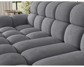 Divano angolare grigio allungabile (con penisola a sinistra/con chaise lounge) Ceedro – ELTAP