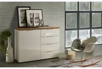 Sideboard con 1 anta e 4 cassetti made in Italy