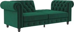 Divano in velluto verde scuro 236 cm Felix - Støraa