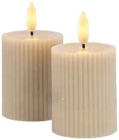 Candele LED in set da 2 pezzi su USB (altezza 6,5 cm) Smilla - Sirius
