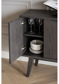 Cassettiera bassa marrone in rovere 150x85 cm Filippa - Rowico