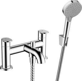 Rubinetteria 2 Fori Bordo Vasca Con Deviatore E Doccetta Cromo Hansgrohe Vernis Blend 71461000