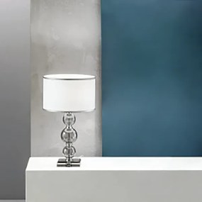 Lampada da tavolo TEBE 25x44 cm in vetro lavorato a mano Fumč