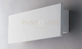 Applique a parete led ortisei bianca 7w 680lm 4000k 22x4x8cm in ges...
