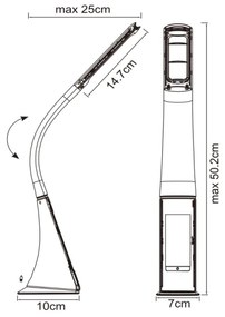 GLOBO 58333 - Lampada da tavolo dimmerabile SOPHIE 1xLED/6,5W/230V