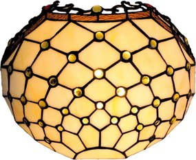 Brilagi - Applique Tiffany in vetro colorato AVORIO 1xE14/40W/230V