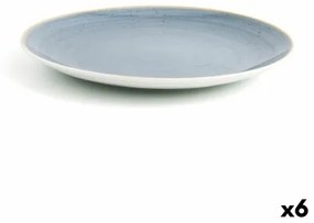 Piatto da pranzo Ariane Terra Azzurro Ceramica Ø 31 cm (6 Unità)