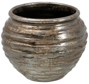 Vaso 37 x 37 x 30 cm Ceramica Argento