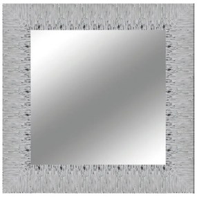 Specchio VELA quadrato in legno argento 69 x 69 cm