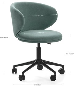 Sedia da ufficio verde Rush - Marckeric