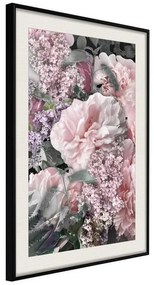 Poster  Floral Life  Cornice Quadri Cornice nera con pass-partout, Larghezza x Altezza Home decor 20x30