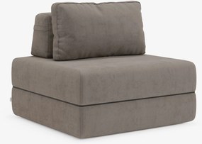 Rift poltrona letto con materasso alto 24 cm e memory foam - schienale mobile e tessuto smacchiabile T31