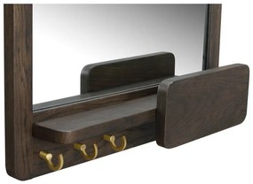 Specchio da parete con mensola con cornice in legno 45x60 cm Inverness - Rowico