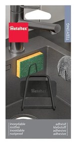 Portaspugna senza foratura in metallo – Metaltex