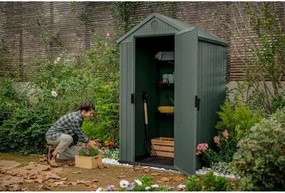 Casetta Da Giardino In Resina 125,8x117x205H Cm Darwin 4x4 Verde Keter