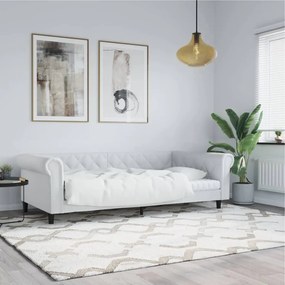 Letto Da Giorno Bianco 100x200 Cm İn Similpelle /